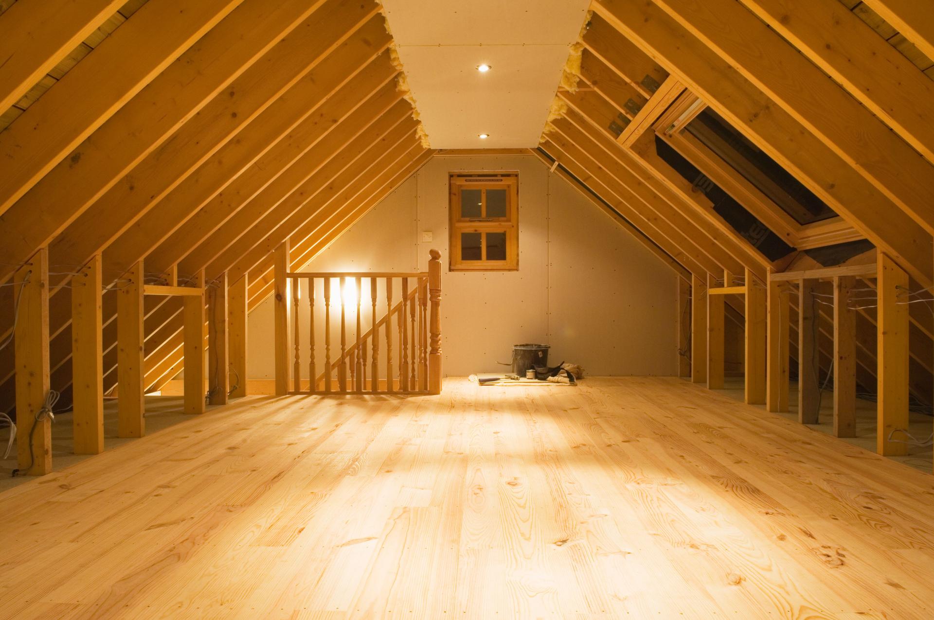 Converted attic space