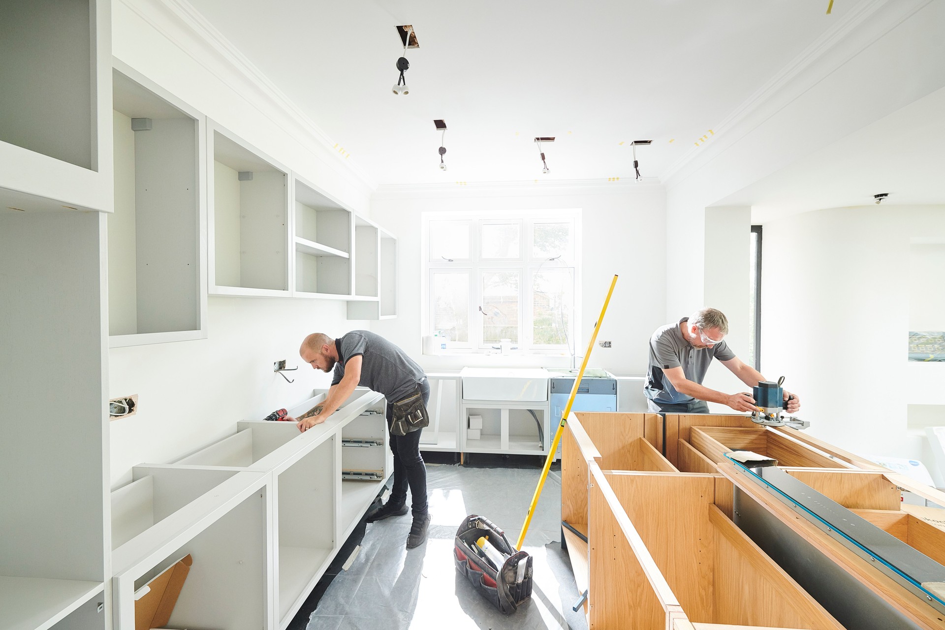 installing a kitchen