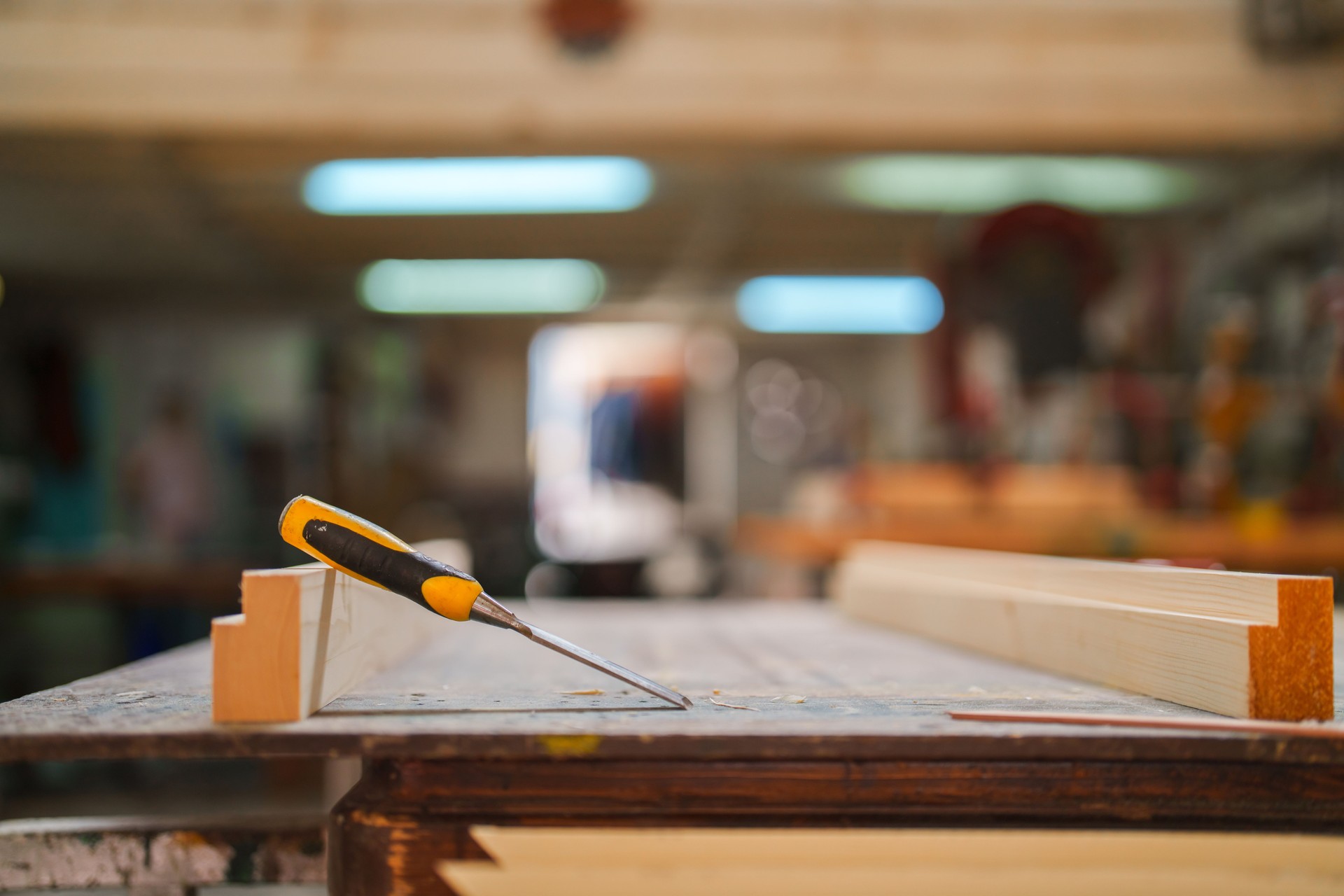 Wood chipper at Carpenter Workshop